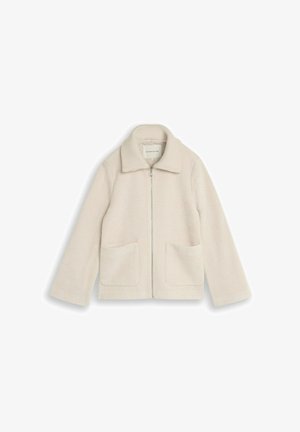 TOM TAILOR, TOM TAILOR JACKEN COSY JACKE MIT TASCHEN - Jas - cold beige structure