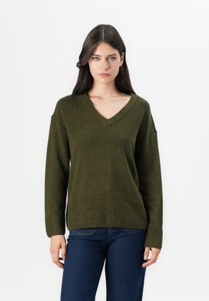 VMILSE V NECK PULLOVER - Pullover - grape leaf