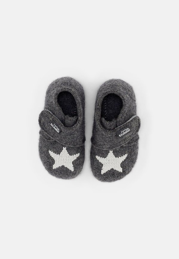 BABYKLETTSCHUH STERNENSTICK – Krabbelschuh – grau