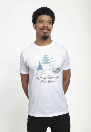Henry Tiger STAR WARS: THE MANDALORIAN ROLLING THROUGH THE SNOW UNISEX - T-shirt z nadrukiem