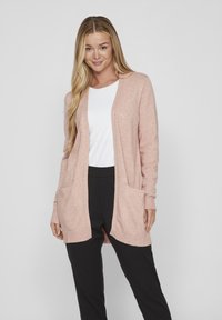 VILA VIRIL OPEN NOOS - Chaqueta de punto - misty rose melange