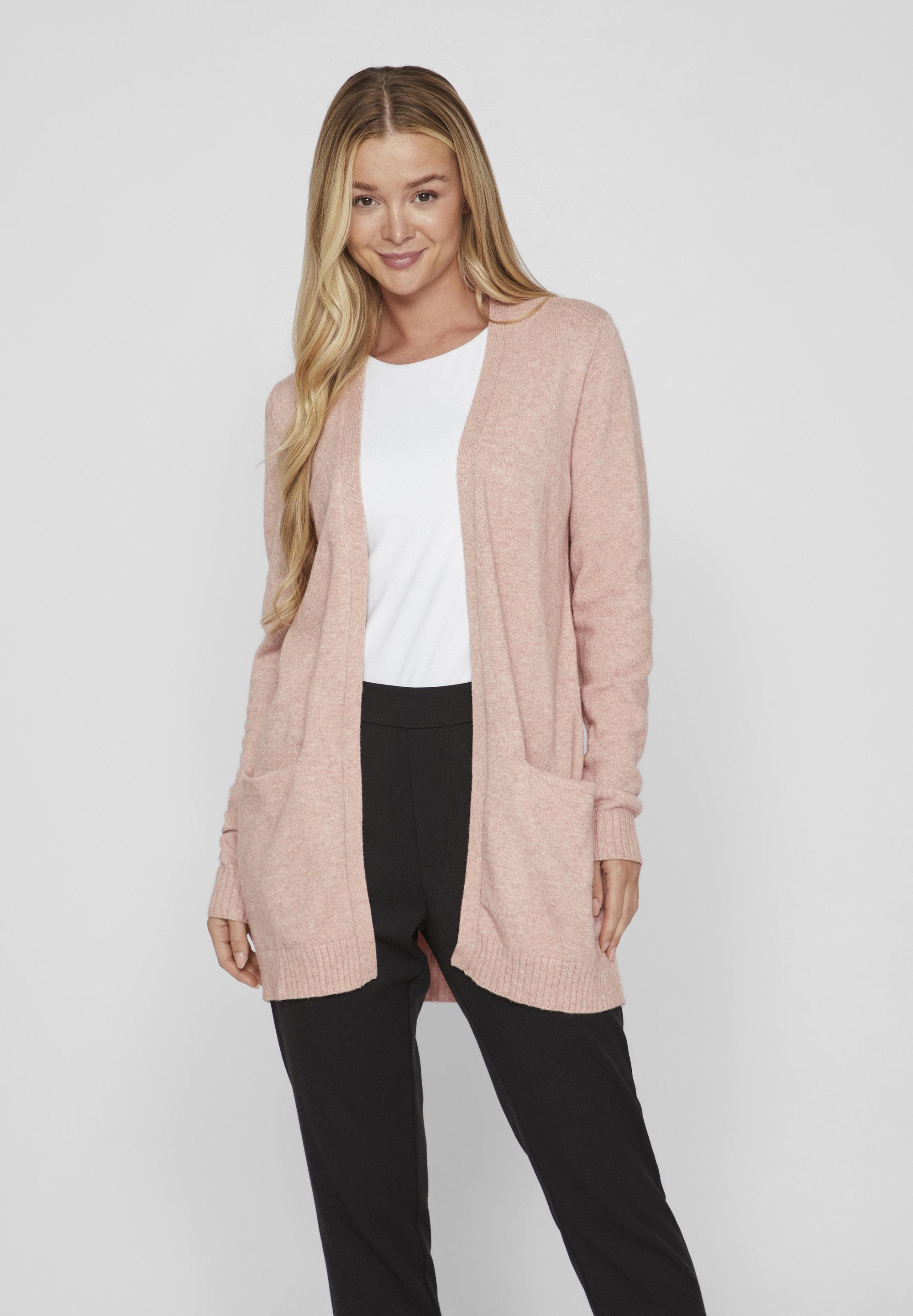 Basic Cardigan Vila Pink Cardigan VILA VIRIL OPEN CARDIGAN
