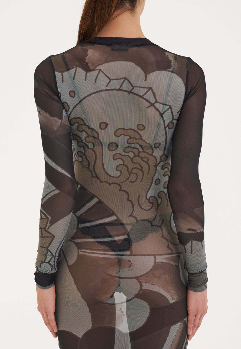 Ed Hardy GEISHA FAN - Maxi dress - black - Zalando