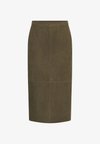 SLPARVATI PENCIL SKIRT - Jupe en cuir - beech