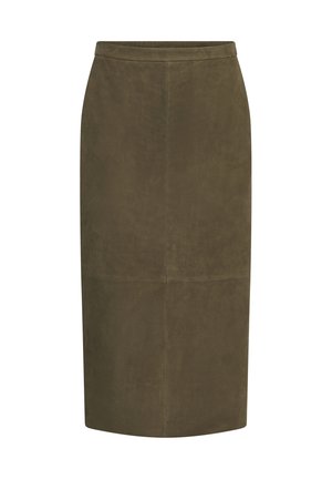 Soaked in Luxury, SLPARVATI PENCIL SKIRT - Δερμάτινη φούστα - beech