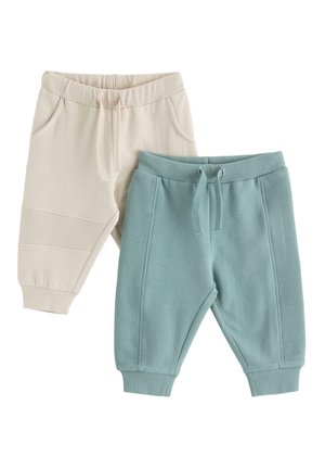 Lindex, LINDEX 2-PACK JOGGERS WITH BRUSHED INSIDE LINDEX UNISEX - Bukser - dusty aqua