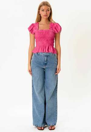 ITS MAY, HONEY RUFFLE TOP - Blúzka - pink