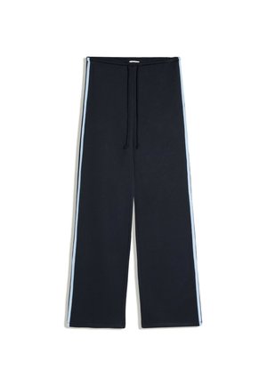 Bershka, PLUSH WITH CONTRAST SIDE STRIPE - TROUSERS - Træningsbukser - royal blue