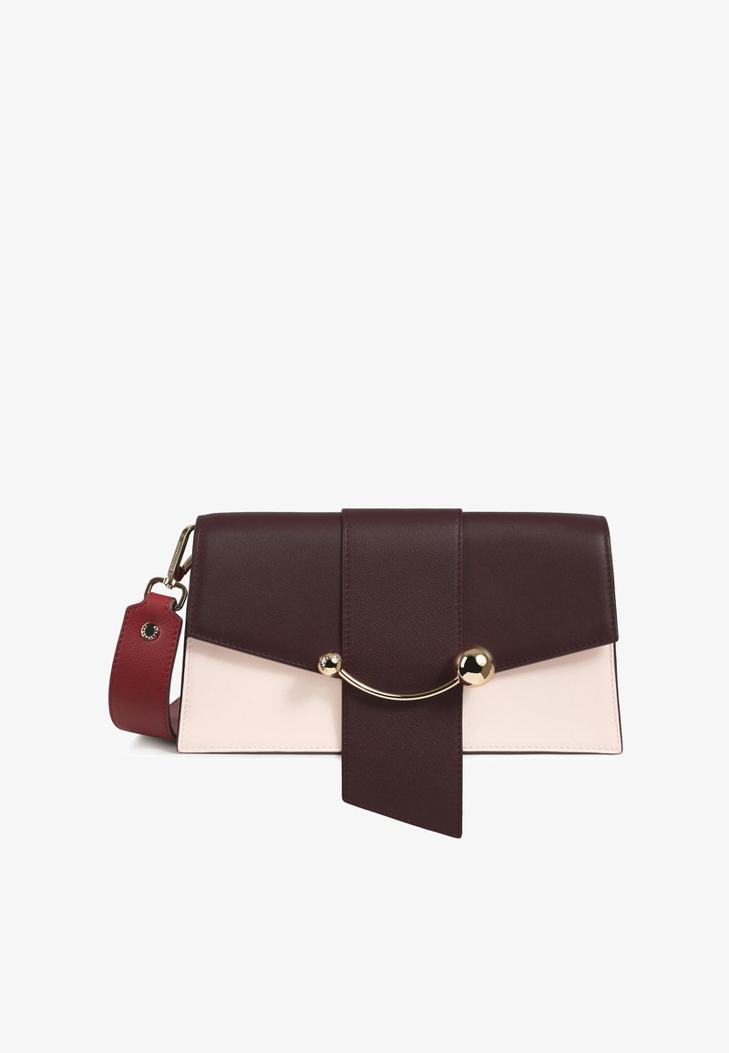 Strathberry MINI CRESCENT Across Body Bag Claret Burgundy Soft Pink strathberry-mini-crescent-across-body-bag-claret-burgundy-soft-pink