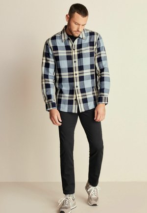 TEXTURED CHECK  - Camisa - blue