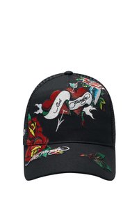 Ed Hardy LOVE ED TWILL FRONT  - Cap - black black