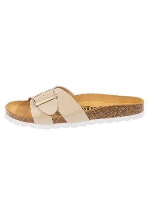 TINOS - Pantolette flach - beige