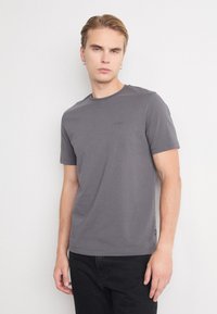 BOSS THOMPSON - Jednoduché tričko - medium grey