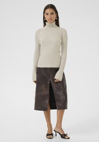 Karen by Simonsen ULIMA T NECK - Džemper - pumice stone