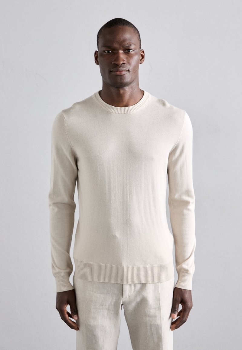 J.LINDEBERG - KEANE CREW NECK - Pullover - moonbeam, Agrandir