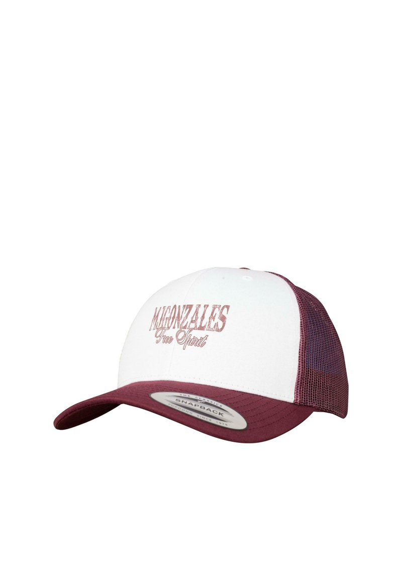 MJ Gonzales TRUCKER - FREE SPIRIT - Cap - maroon white maroon