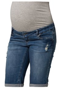 MAMALICIOUS Denim shorts - blue denim