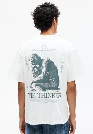 LE PENSEUR GRAPHIC - Print T-shirt - white