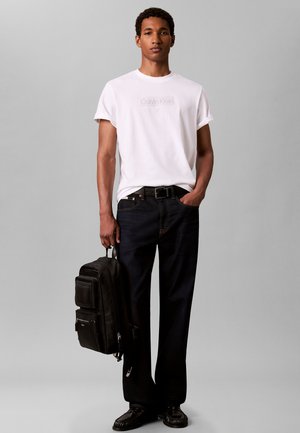 Calvin Klein, CALVIN KLEIN SQUARE LAPTOP TROLLEY BACKPACK - Rygsække - black