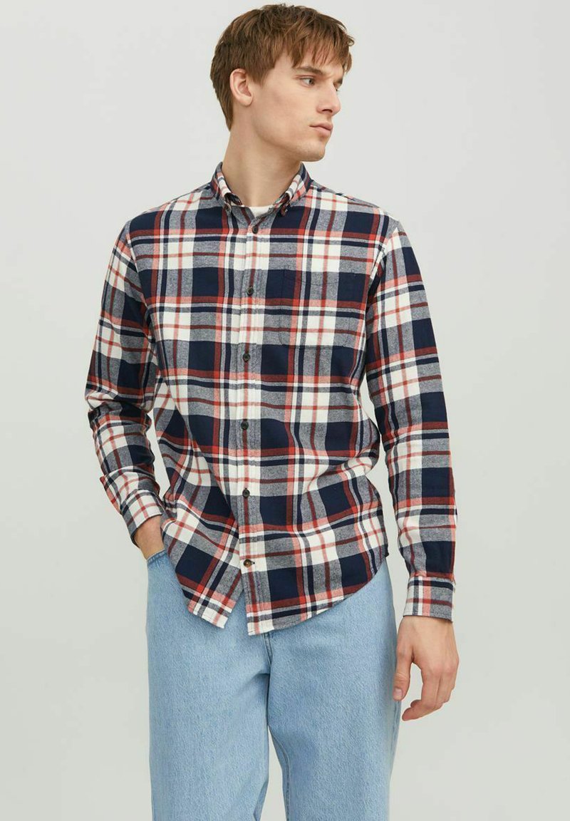 Jack & Jones AUTUMN CHECK - Hemd - cinnabar/braun - Zalando.at