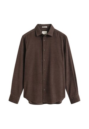 GANT, REG BABY CORD SHIRT - Πουκάμισο - shadow brown