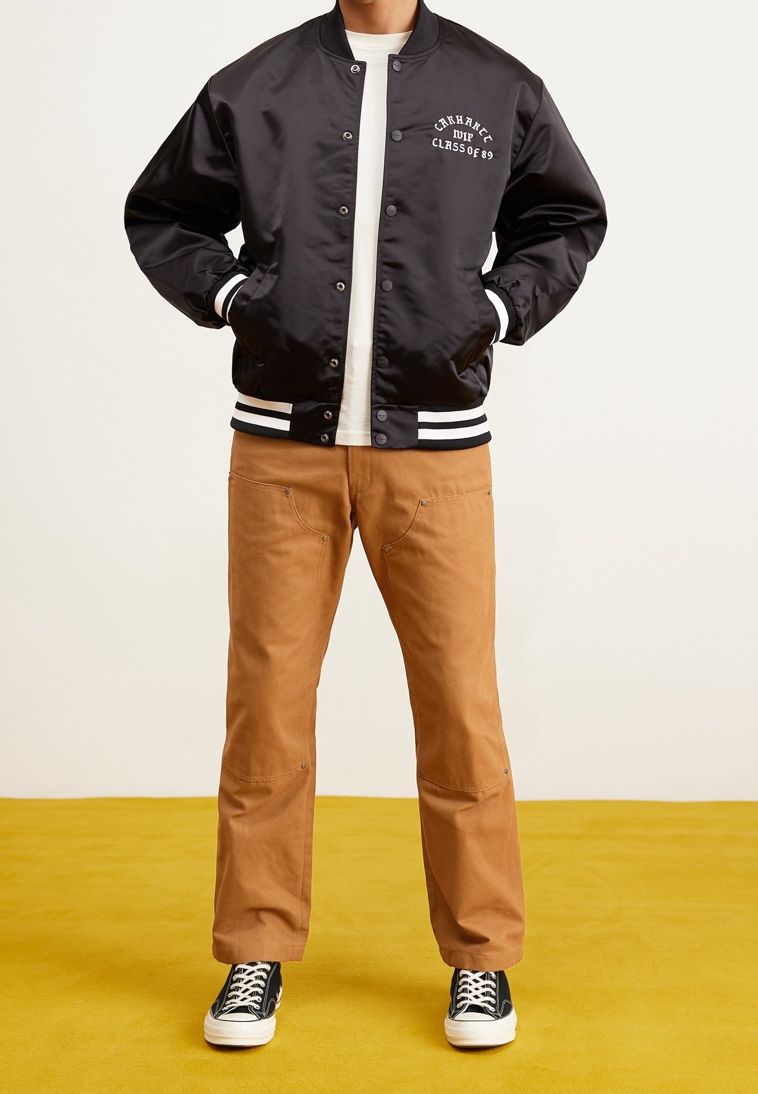 Carhartt WIP Bomber Jacket - black - (Pre-owned) - Zalando.ie