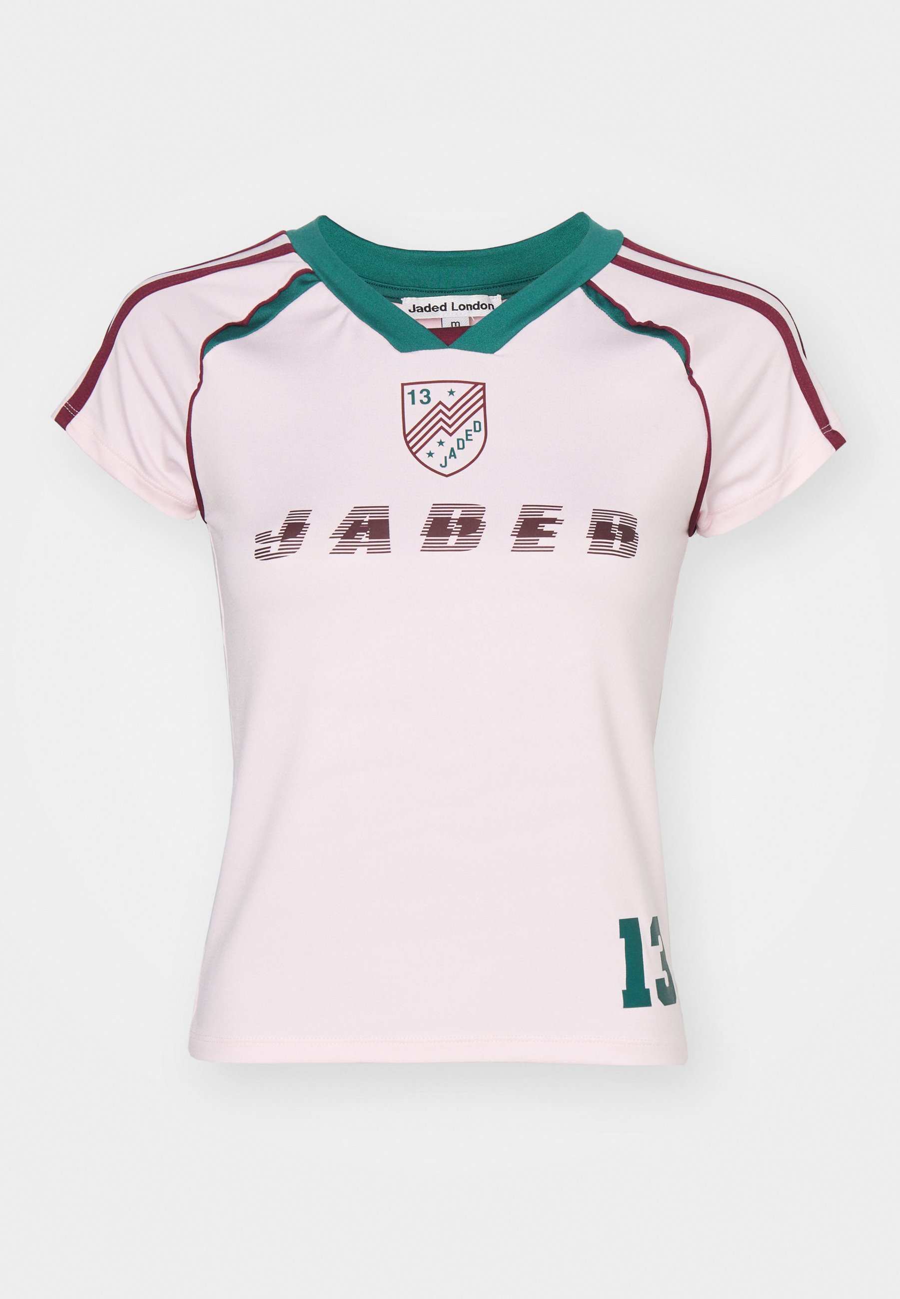 Jaded London FOOTBALL BABY TEE - Print T-shirt - pink