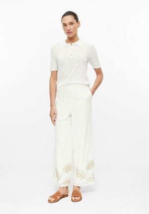 s.Oliver HOSE - Stoffhose - creme