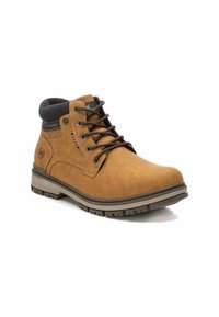 XTI Botines con cordones - camel