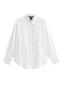 STRIPE PRINT LONG SLEEVE - Blus - white