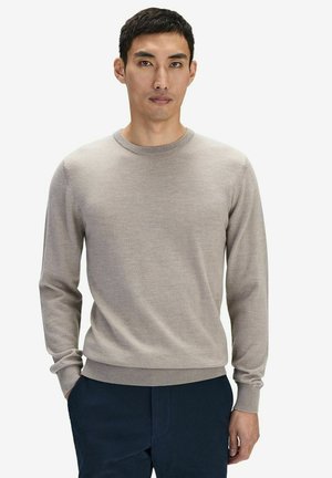 MERINO O-NECK - Jumper - beige