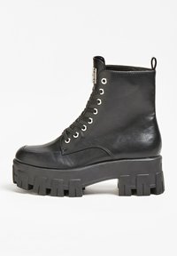 Guess VESNA EFFET BRILLANT - Stivaletti stringati - noir multi