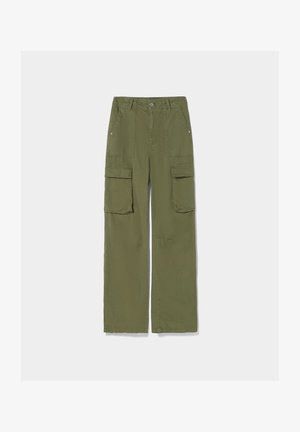 STRAIGHT FIT - Pantalon cargo - dark green
