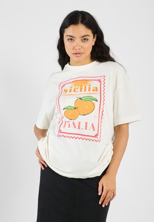 Marškinėliai su spaudiniu - off-white