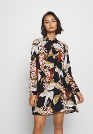 OBJLILITI SHORT DRESS - Shirt dress - black