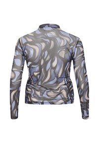Kaffe Curve JOHANNA - Langarmshirt - blue grey abrstact graphic
