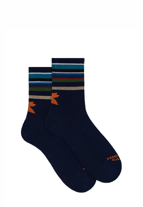 WITH  STRIPED BAND - Socken - blu