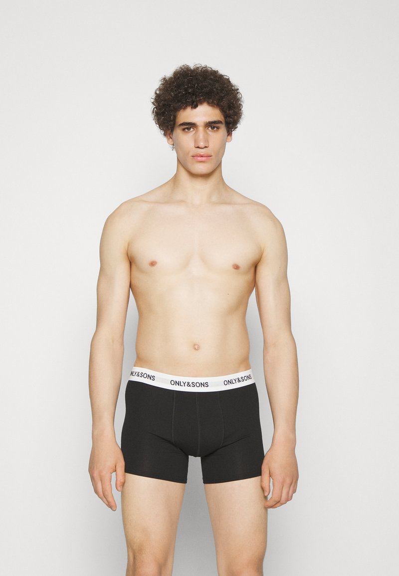 ONSFITZ Solid Black Trunk 5-pack NOOS, Zwart/Detail: witte taille - zwart logo, XL