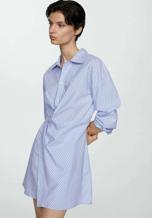 Mango Blusenkleid - light blue