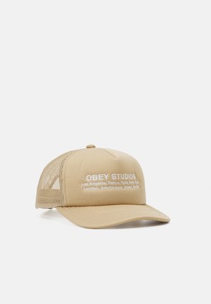 Obey Clothing OBEY STUDIOS TRUCKER - Kepuraitė - beige