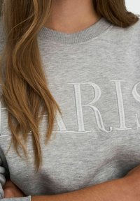 JDY JDYPARIS EMB NOOS - Mikina - light grey melange