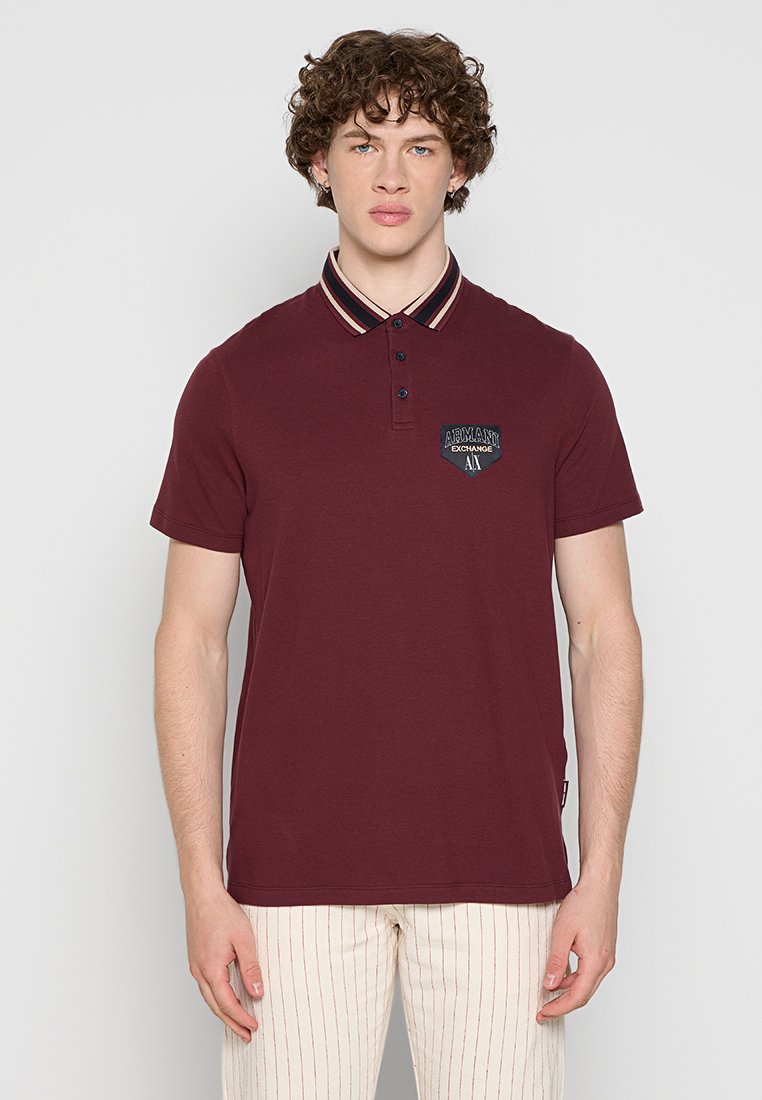 Armani Exchange Poloshirt donkerrood