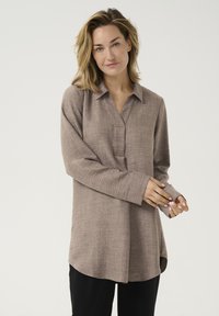 KAODA COLLAR NOTCH NECK CASUAL - Tunika - shitake cc