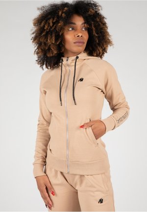 MARION  - Zip-up sweatshirt - beige