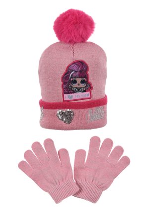 SET - Gloves - rosa