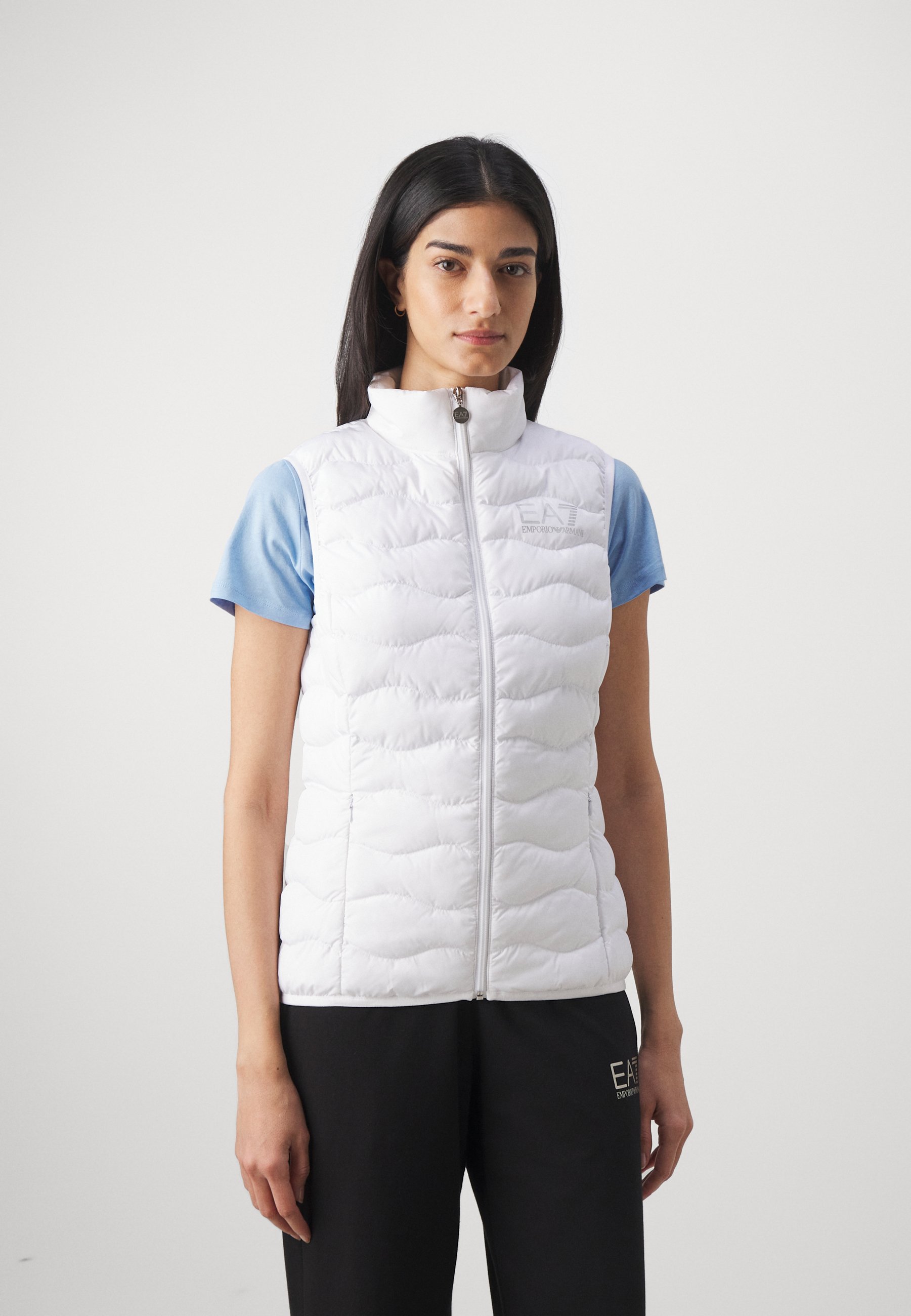 EA7 Emporio Armani Waistcoat bianco/white