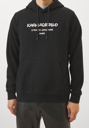 Felpa con cappuccio - black