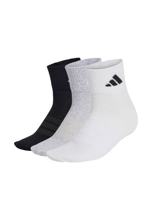 3 PAIR PACK - Calcetines - medium grey heather   white   black