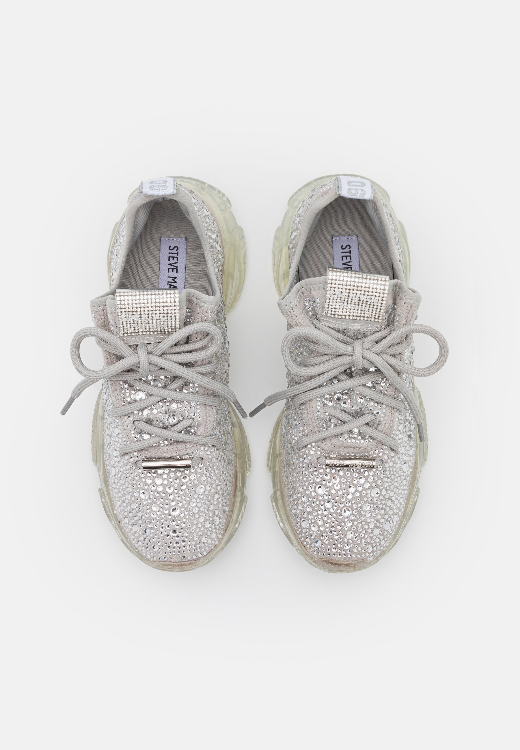 steve madden silver trainers