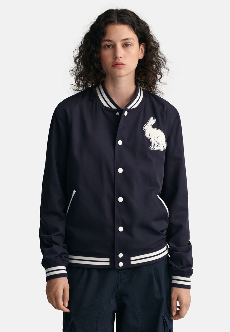 GANT LUNAR NEW YEAR GANT VARSITY - Bomber Jacket - evening blue/dark ...